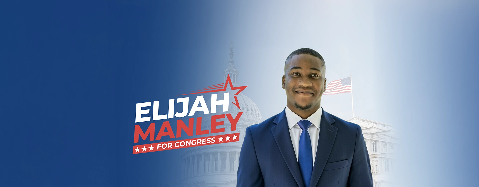 Cover image Elijah Manley for Congress Headshot centered