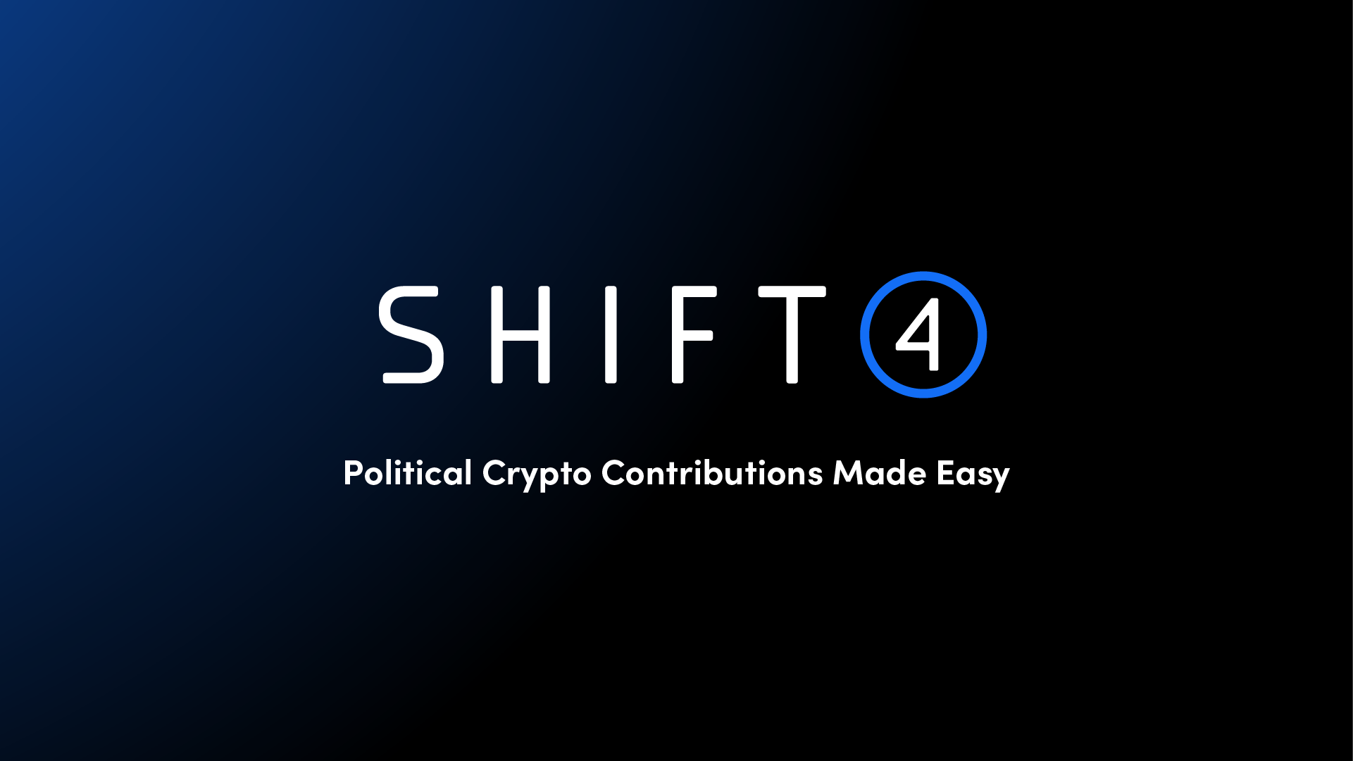 Political Crypto Contributions Platform | Shift4